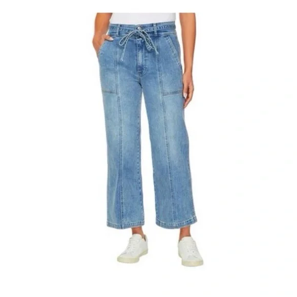 HUDSON Wide Leg Crop Jeans - Picture 5 of 9